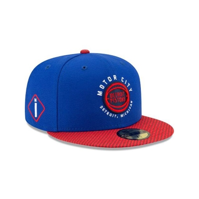 Detroit Pistons Gorra | New Era NBA City Edition 59fifty Fitted Cap Mexico - Azules